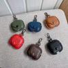 Ins Niche Simple Retro Leather Solid Color for Apple AirPods 1 Generation Wireless Bluetooth Headset Case