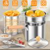 Stainless Steel Frying Pan Deep Fryer Pot with Filter Lids Non-stick Deep Fryer Kitchenware Frying Household for Cooking Kitchen