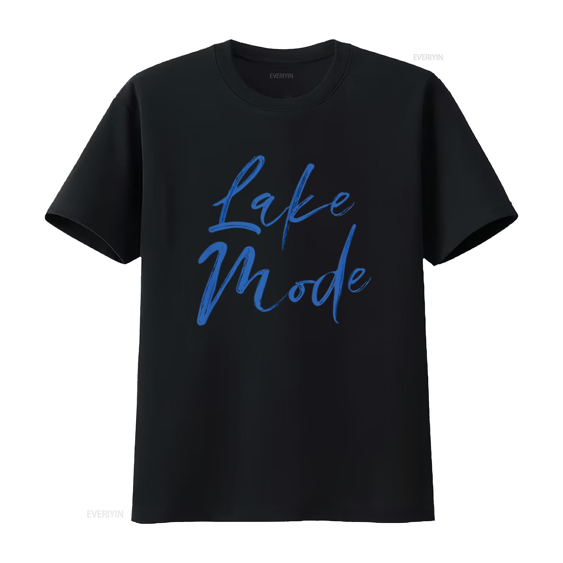 

Womens Lake Mode T Shirt vintage Washed fashion Versatile streetwear Stylish Soft Breathable Casual Top For Everyday Wear 4XL