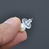 Pack of 100 Silicone Earring Plugs Earrings Back Clear Rubber Ear Studs Stoppers Comfortable Closures for Heavy Earrings