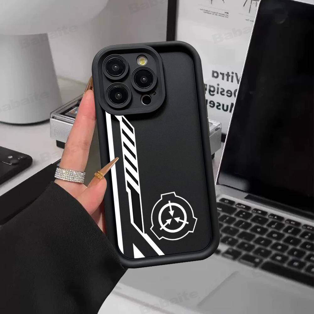 Cool S-scp Logo Silicone Soft Phone Case For IPhone 17 16 14 13 12 11 15 Pro Max Plus Air Cover