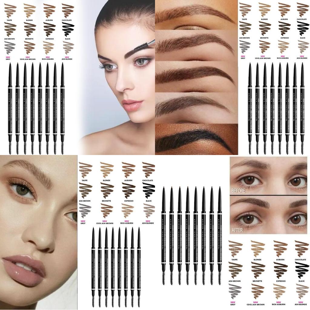 Micro Eye Brow Pencil Dual-ended Precision Brow Pencil For Natural Long-lasting Look