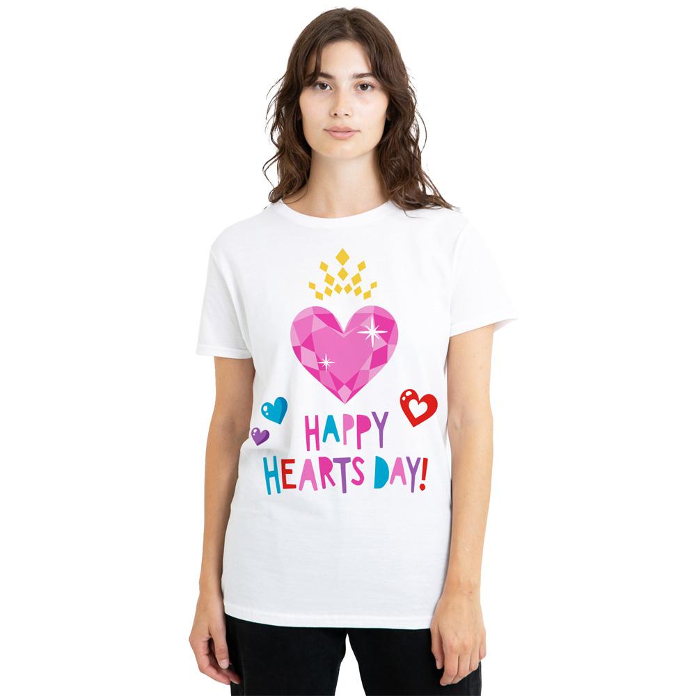 Disney Princess Womens/Ladies Happy Hearts Day! Valentine`s Day T-Shirt
