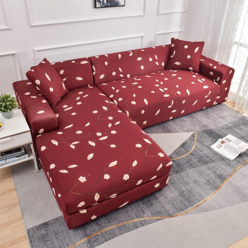 Geometric Sofa Covers For Living Roomastic Corner Couch Cover Sectional Corner L Shaped Chaise Longue Slipcover Funda De Sofá