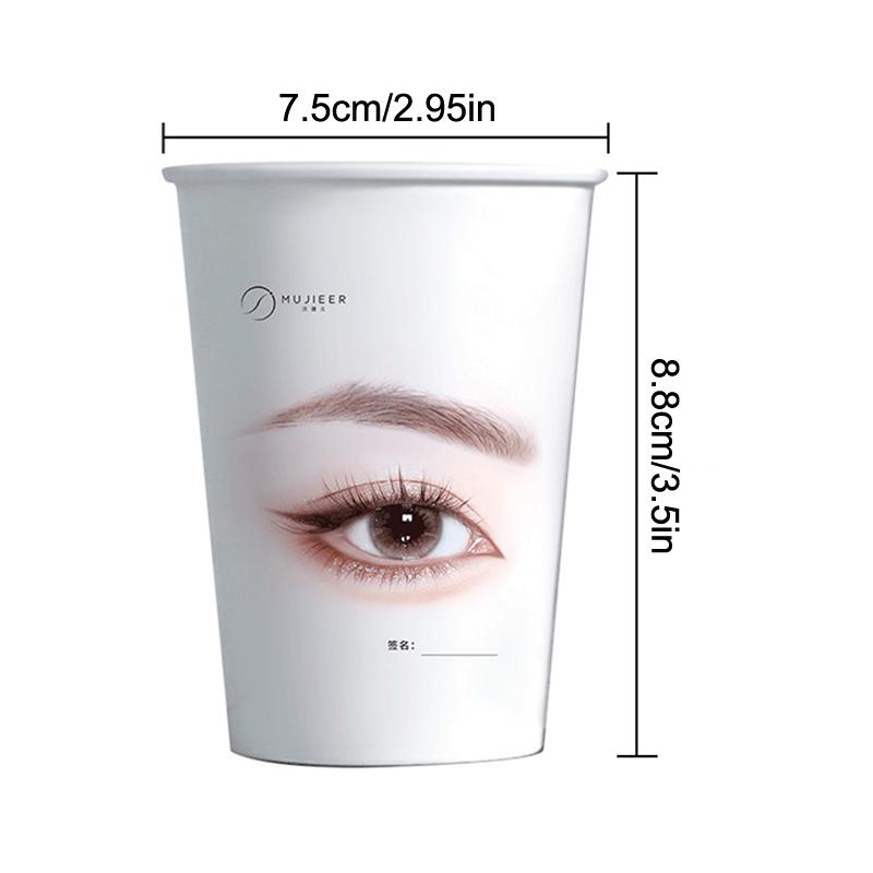 20/50Pcs Beauty Eyelash Practice Paper Cup Eyelash Extension Practice Beginner Lashes Training Disposable Paper Cups Versatile