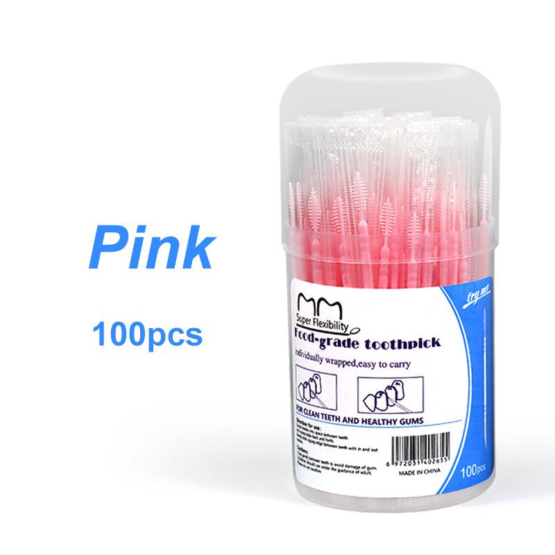 100 штук одноразовых зубочисток в форме рыбьей кости, в индивидуальной упаковке