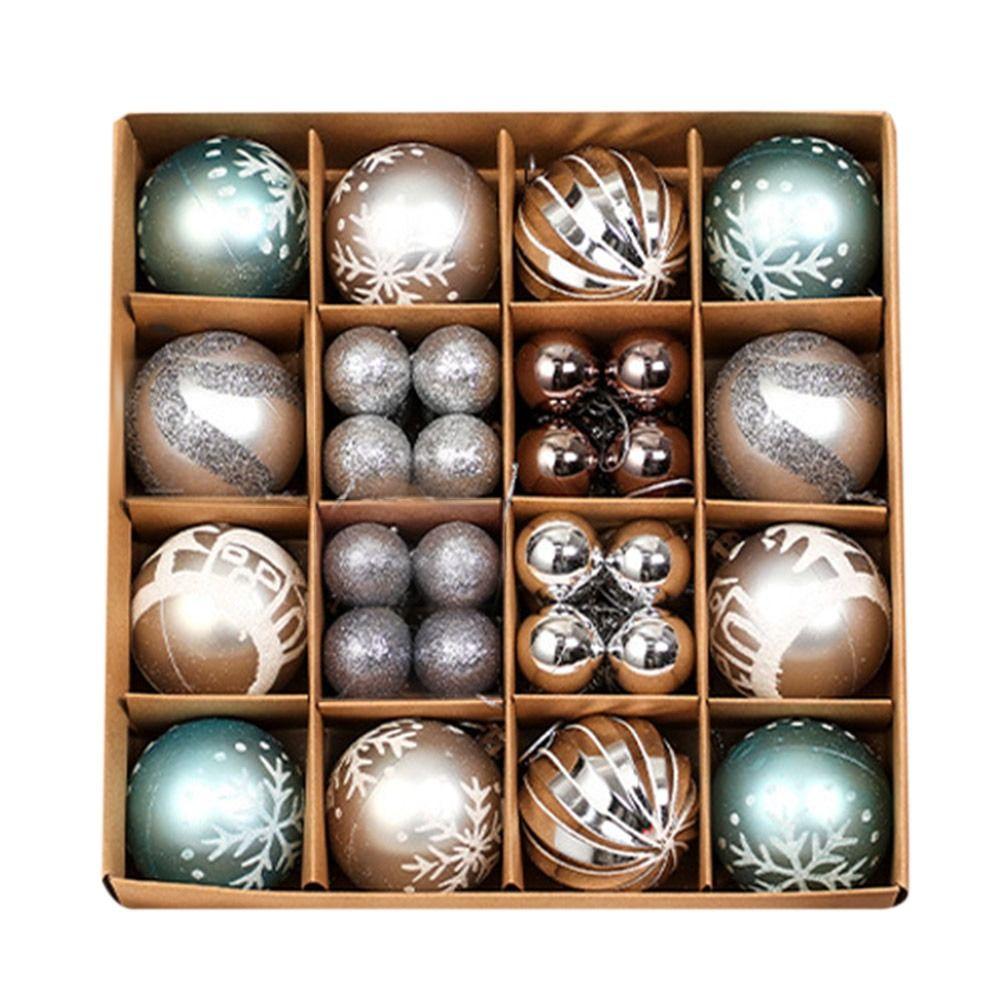 Creative Plastic Christmas Balls Ornaments 6cm Shatterproof Christmas Tree Decorations Xmas Christmas Tree Ball Wedding