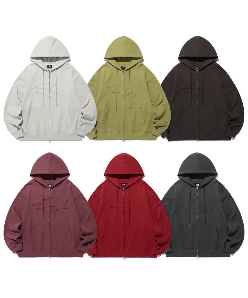Niceghostclub 3Star Logo Zip Hoodie_6Colors(Ng2Efum480A)