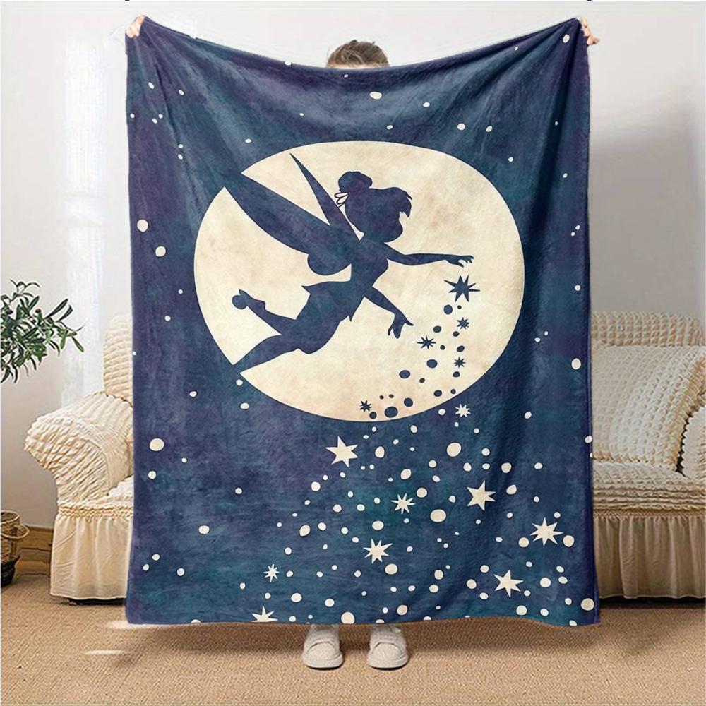 1Pc Elsa'S Winter Fantasy Blanket For Couch Bed Plush Cozy Fuzzy Blanket Super Soft Warm Blankets For Fall And Winter 091871