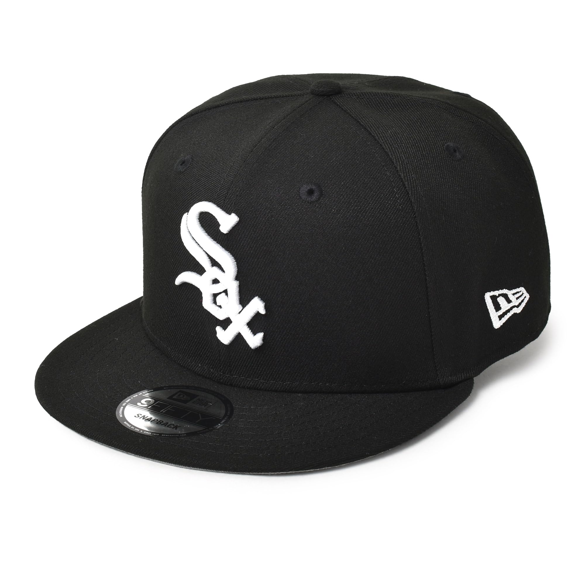 New Era BASIC SNAP 9FIFTY OSFM White Sox Black x White Cap,