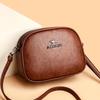 Stone Pu Leather Shoulder Hand Bag for Women Mom Purse Fashion Mother's Crossbody Bag Underarm Bag Small Square Satchel Handbag
