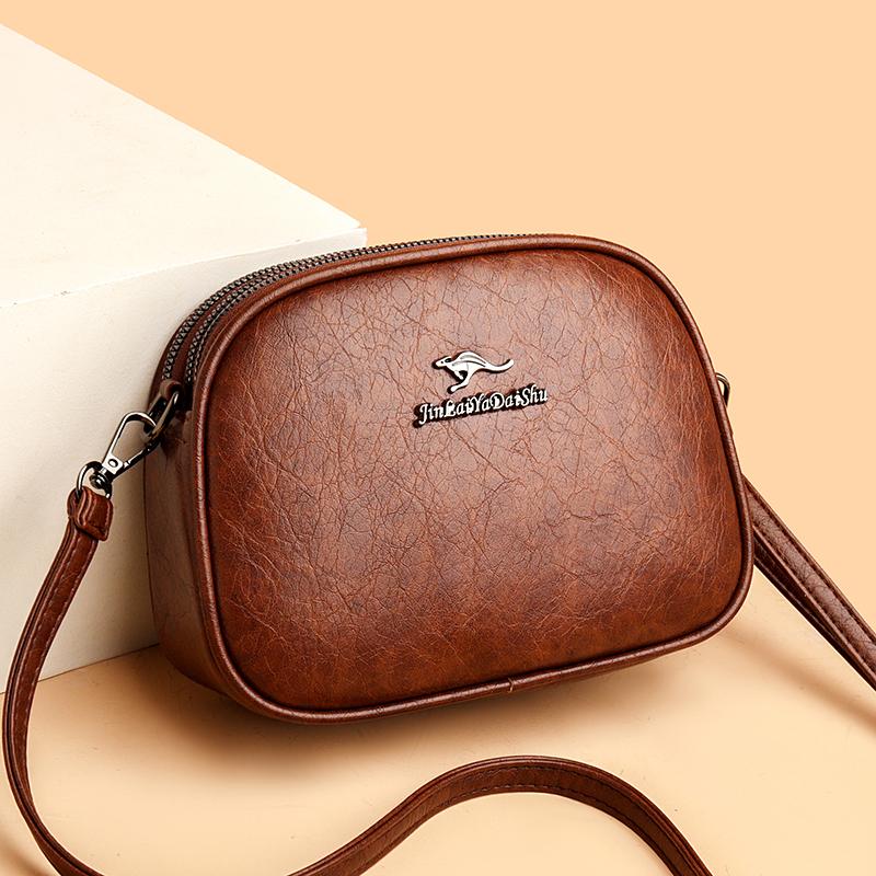 Stone Pu Leather Shoulder Hand Bag for Women Mom Purse Fashion Mother's Crossbody Bag Underarm Bag Small Square Satchel Handbag