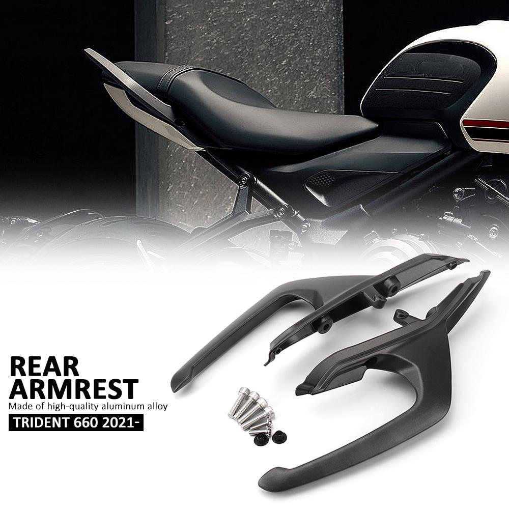Arm Rests For Trident660 TRIDENT 660 2021 2022 2023 2024 Motorcycle Aluminum Tail Armrest Rear Kit Pillion Passenger Handle