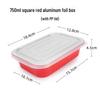 Disposable Aluminum Foil Meal Boxes with Lids