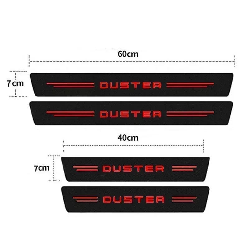 Car Decals for DACIA Duster Emblem Spring Lodgy Dokker Door Threshold Anti Scratch Protective Film Sill Waterproof Stickers