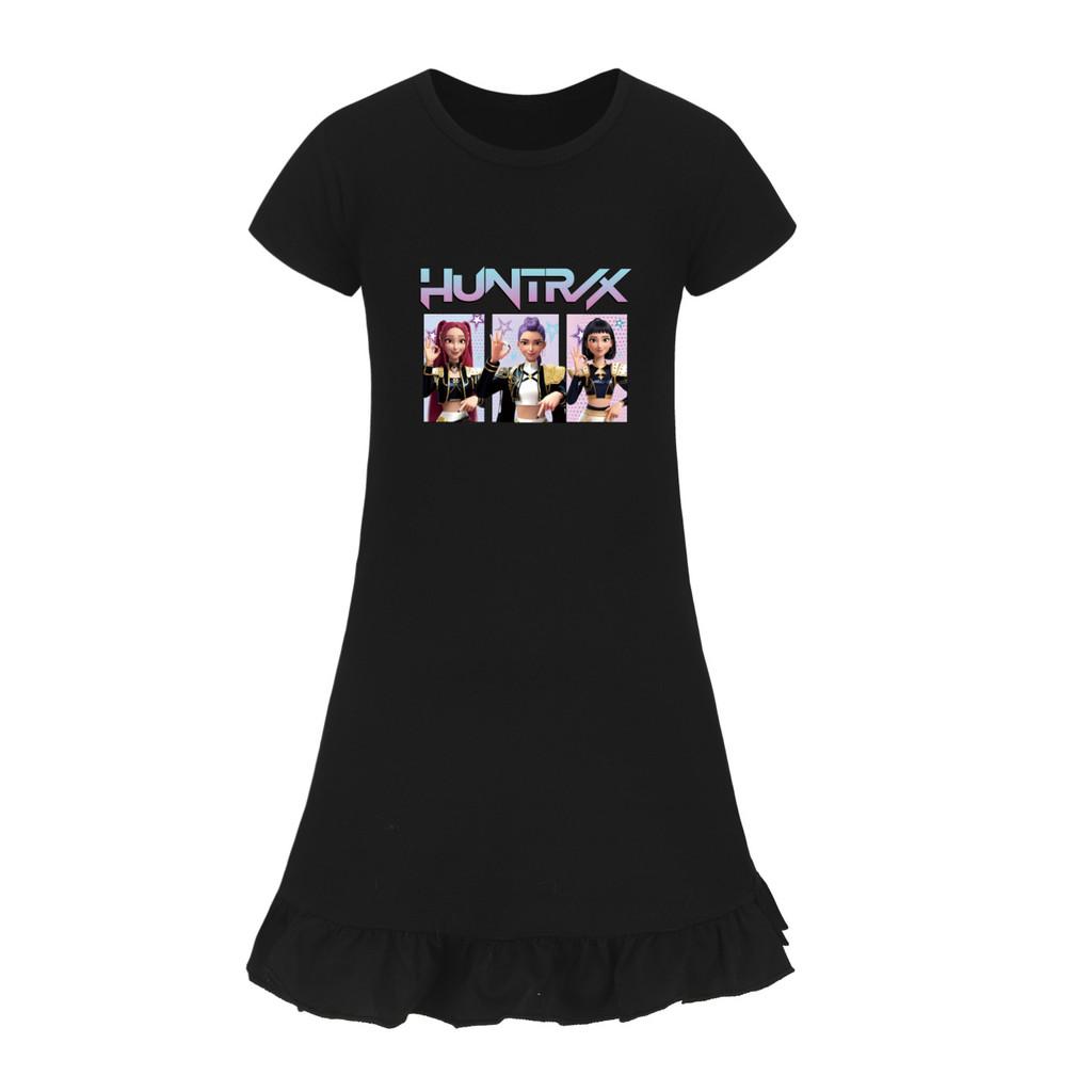 5233 Kids Girls Mira Zoey Rumi Printed Ruffle Short Sleeves Casual Dress