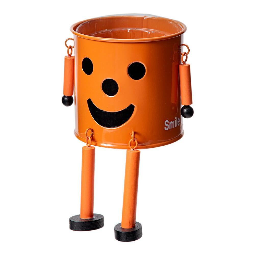 

KEI GREENHOUSE Tin Man Pot M Orange 2786-B-OR 105×95mm оранжевый