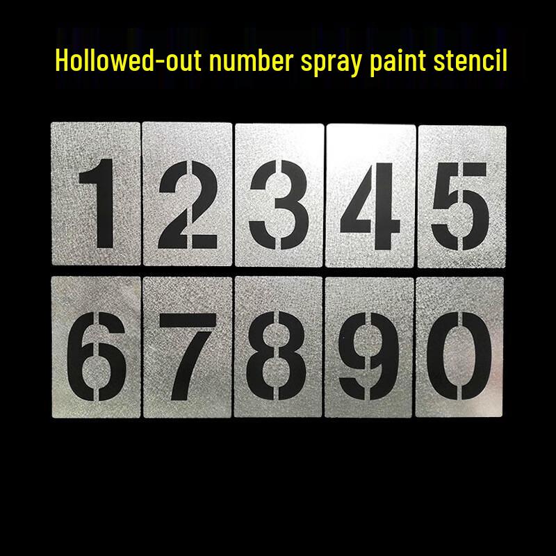 Jinsu Stainless Steel Number Stencil Set