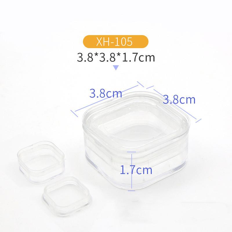 Plastic Transparent Dental Box Denture Storage Box With Film Membrane Colorful Hinge For Crown And Bridges