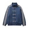 Unisex Stand Collar Cotton Jacket Warm Casual Outerwear Youth Fashion