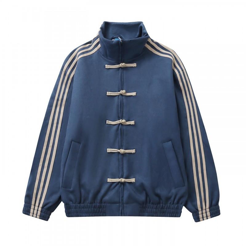 Unisex Stand Collar Cotton Jacket Warm Casual Outerwear Youth Fashion