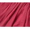 Round Neck Knitted Mesh Princess Dress - Girls' Red Woolen Dress Spring and Autumn Small and Medium Children's Dress