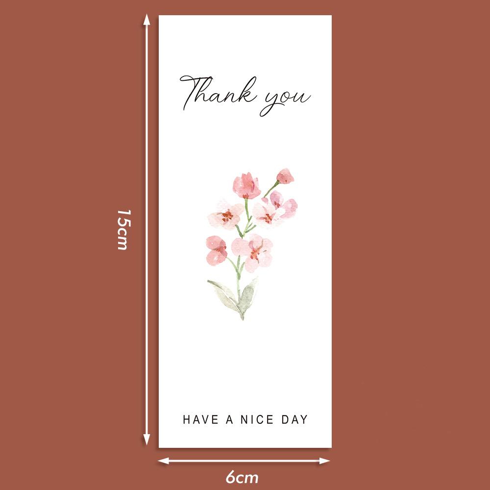 50Pcsroll Thank You Stickers Small Business Commodity Packaging Decoration Sealing Stickers Personalized Package Label