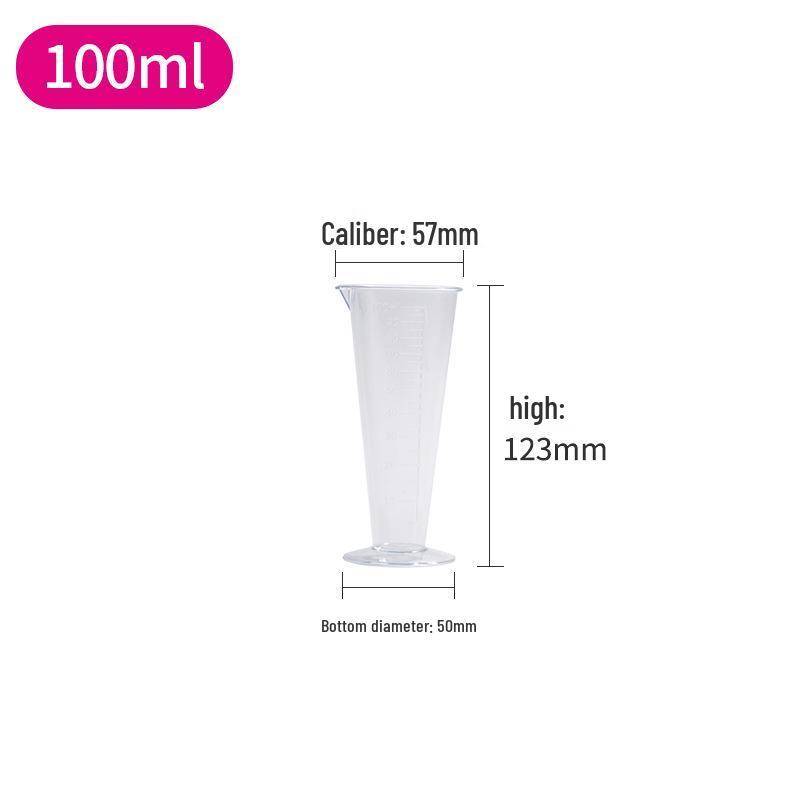 Acrylic Black Line Large Capacity Transparent Measuring Cup with Handle for Tea, Baking, and Catering