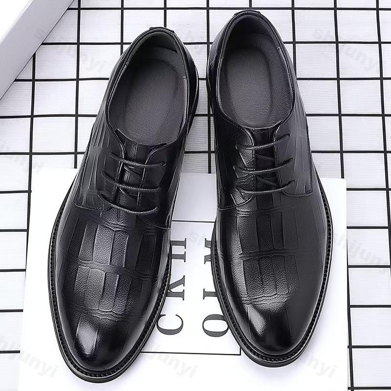 Men's PU Leather Shoes 2025 New Business Casual Shoes Men Loafers 2025 Autumn Luxury Designer Dress Formal Shoes Size 39-44