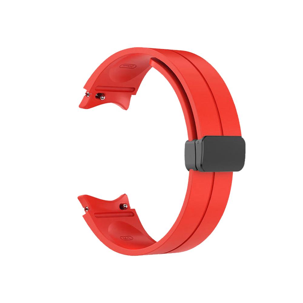 No Gap Silicone Strap For Samsung Galaxy Watch 6 5 4 40mm 44mm 5 Pro 45mm Magnetic Bracelet Band For Watch 6 4 Classic Watchband