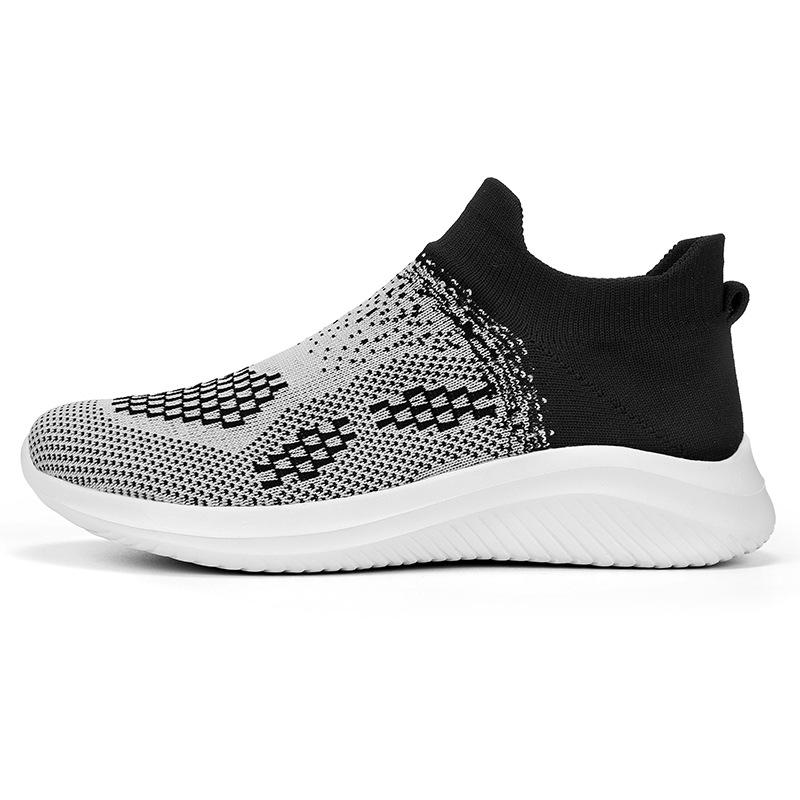 

Fashion 2025 Four Seasons New Breathable Mesh Sports Running Fashion Casual Shoes for Lazy Straight Wear Hollow Mesh Shoes 46