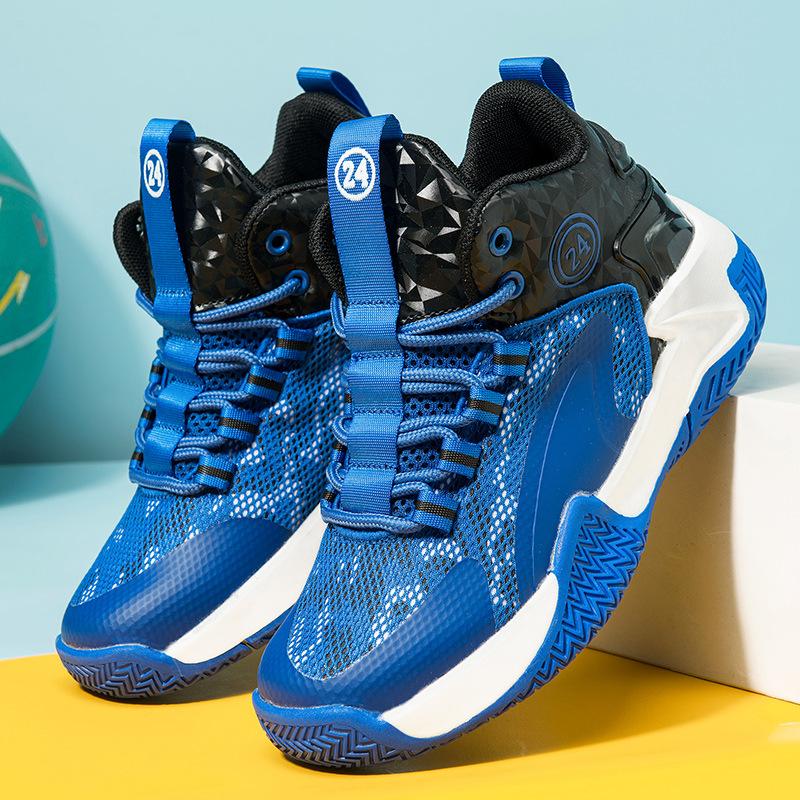 Children's basketball shoes 2025 summer new boys' sports shoes medium and older children's mesh breathable running shoes boys' sports shoes
