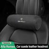 Schlüsselanhänger Wildleder Auto Sitz Kopfstütze Memory-Schaum Komfort Nackenkissen Für 4C 159 166 Spider Giulia 156 Mito 147 GT