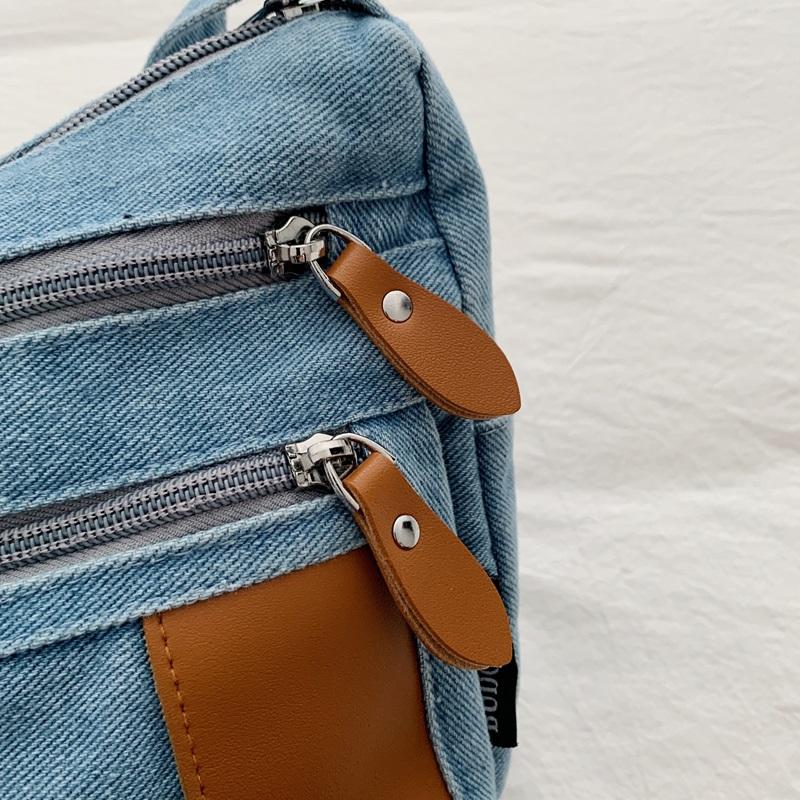 Denim Bag Women's Vintage Shoulder Bag Large Capacity Crossbody Bag