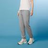 Skechers Solid Color Lace-Up Cuffed Outdoor Knitted Sports Pants Women Bottoms Light-Gray L224W051-004F