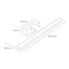 Applique Led 12W 1,270Lm 4,000K 60X12.8X5.10Cm Edm.