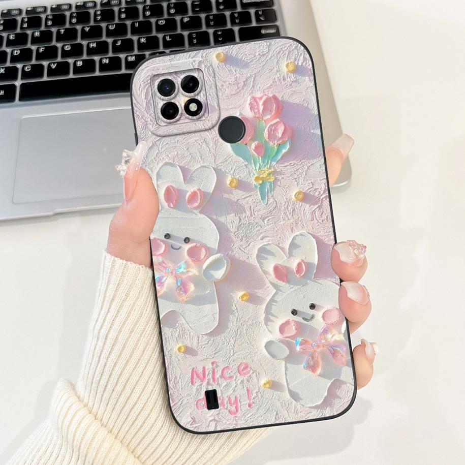 For Realme C21 RMX3201 Case Realme C25 Cover Popular Sunflower Soft Silicone Phone Case For Realme C25S C25Y C21Y C 21 C 25 Capa