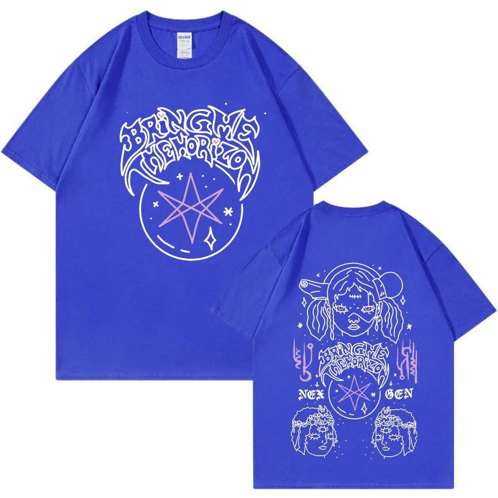 Y2k Mode Hip Hop Print T-Shirts Heavy Metal Rock Band T-Shirt Bmth Bringme Thehorizon Album Post Huunisex Nex Gen T-Shirt Unisex