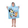 Poncho de bain Disney Bluey, poncho enfant à capuche, motif Bingo et Bandit, 50 x 115 cm, 100 % coton