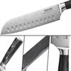 WXCOO Professional Kitchen Knives Household Meat Cleaver Serrated Steak Knives Japanese Santoku Fish Fillet Knife with Box