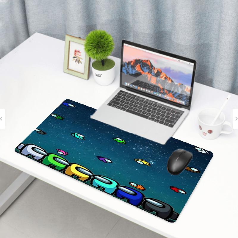 Among Us Print Mouse Pad, Anti‑Slip Desktop Keyboard Mat, for PC Laptop Gaming Working Daily Use, Cool Festival Surprise Gift
