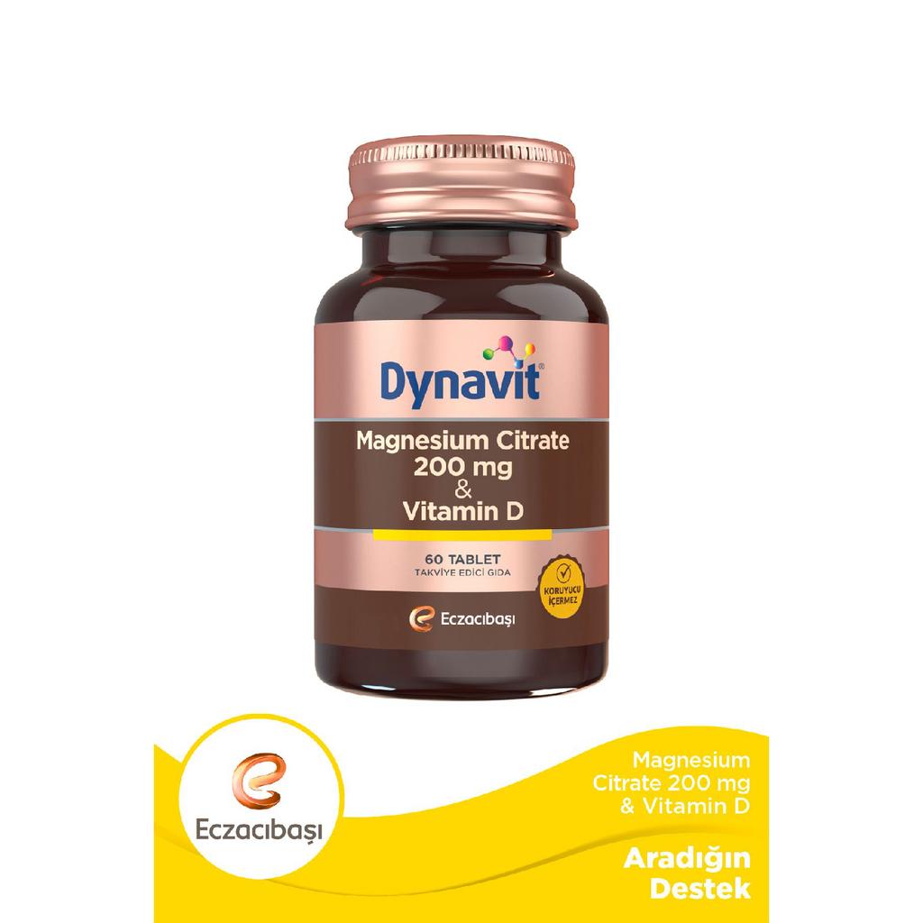 Citrat de magneziu 200 Mg Vitamina D / 60 Tb