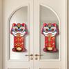 Cartoon Dopamine Magnetic Lion Doorbell Red Home Decor Suction Front Door Bells New Year Decorate Lion Dance