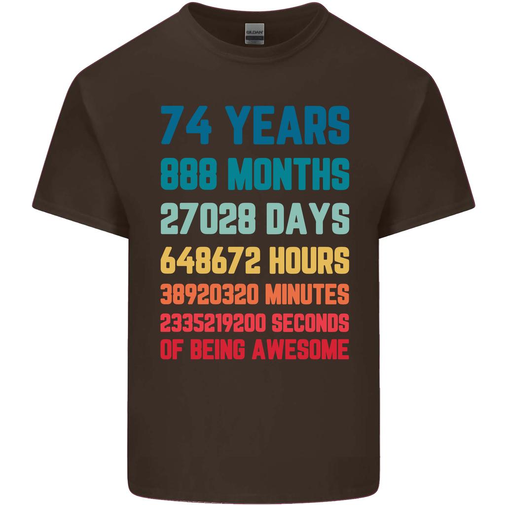 74th Birthday 74 Year Old Unisexs Light Cotton TShirt