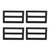 10Pcs Triple Glide Slide Buckle Backpack Strap Belt Sliders Adjusters Webbing Buckles Bag Hardware Accessories Zinc