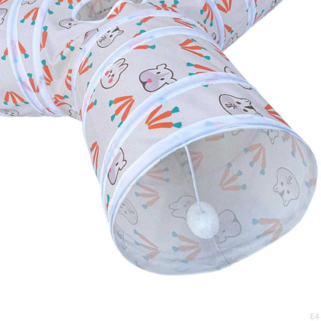 Tunnel Tube, Hanging Toy Ball Collapsible Funny Toys for Puppy Kitten