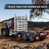 268PCS Blocuri de Construcție Cap Camion American Creative Conectabile Model Remorcă Container Cărămizi Jucării DIY Pentru Copii Cadouri de Sărbători