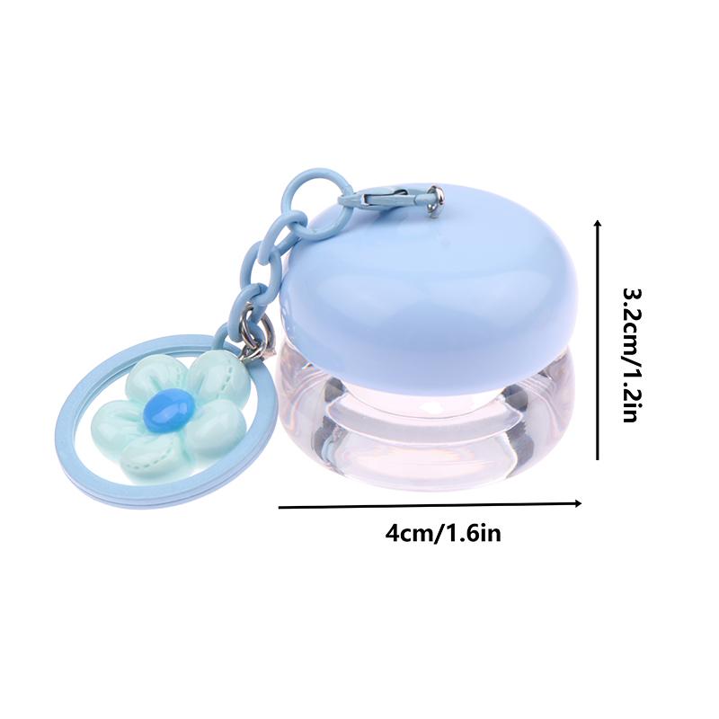 1Pcs Lip Balm Containers Lipstick Makeup Container 5g Mini Empty Plastic Lip Mask Jars With Keychain Pendant Lip Balm Cans Cream