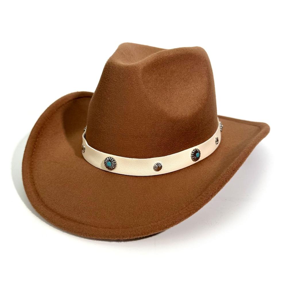 Popular Western Cowboy Hat European And American Style Men'S And Women'S Party Party Top Hat Spring And Autumn Sunshade Sunscreen Jazz Hat