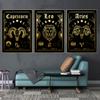 Zodiac Astrology Poster Print Cancer Leo Boho Wall Decor Twelve Constellations Art Canvas Painting Pictures for Home Decoration